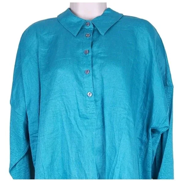 J Jill Love Linen Shirt Top XL - Picture 5 of 14